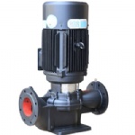 Vertical in-line pipeline booster centrifugal pump for water